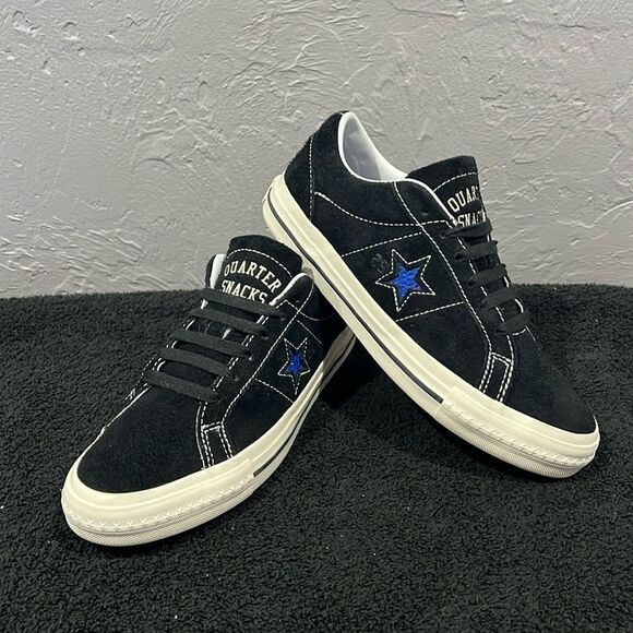 🔥🔥 Converse CONS X Quartersnacks One Star Pro Sneakers Black Size 6.5 - PERFEC - Picture 1 of 15